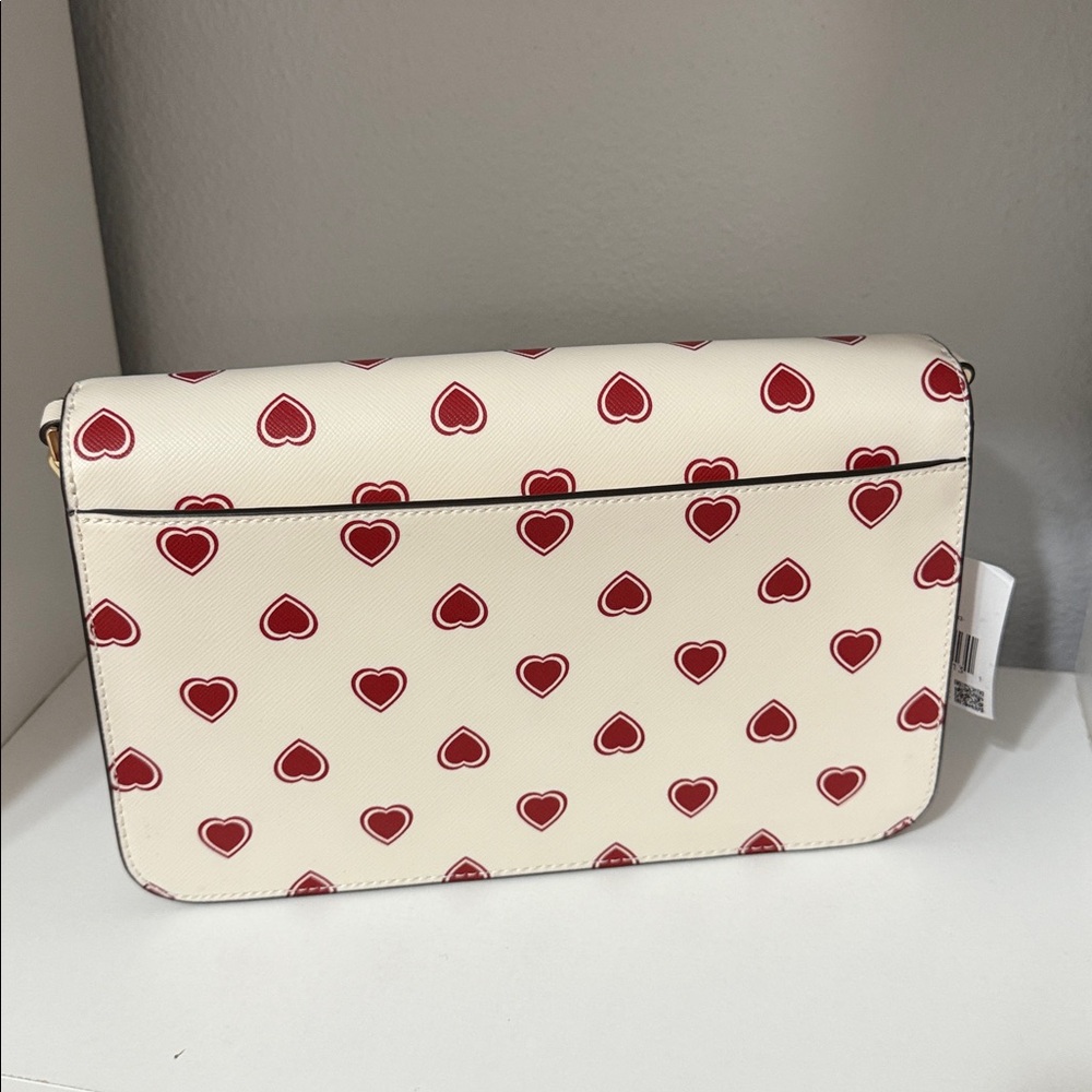 Kate Spade Cream and Red Heart Crossbody Bag - Picture 4 of 12